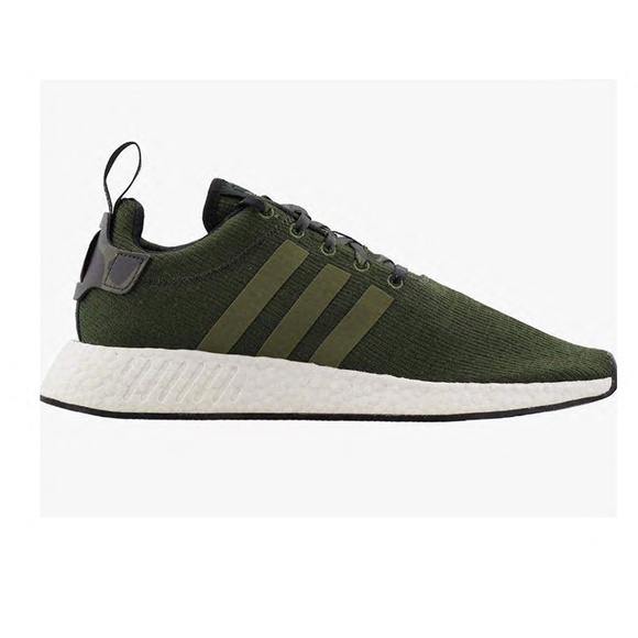 Adidas Mens NMD R2 Sneakers Green with Camouflage Size 11 US Mint Condition - Picture 3 of 9